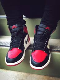 Air Jordan 1 Mid Bred Toe White Black Red Nike Air Jordan 1 Bred Toe 2018 By Solebreaux Air Jordans Sneakers Men Fashion Air Jordans Retro