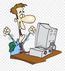 Please use and share these clipart pictures with your friends. Employee Clipart Computer Happy Computer User Png Download 1270591 Pinclipart