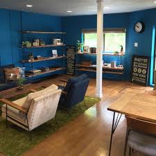 部屋全体 空間づくり ラグ 緑 ダイニングテーブル チェア ブルーの壁 などのインテリア実例 2016 05 11 23 47 37 roomclip ルームクリップ 部屋 インテリア インテリア 家具 インテリア