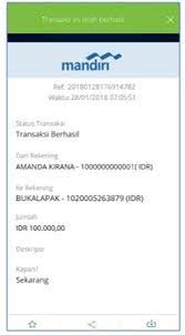 Sementara untuk transfer antarbank online atau bank luar mandiri, limit transaksinya rp200 juta per hari atau rp50 juta per transaksi yang dapat dilakukan empat kali transfer. Faq Belanja Online Mandiri Online