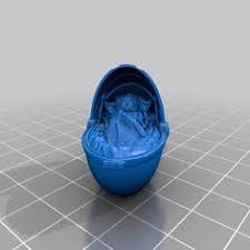 Baby Yoda In Crib By Multiverse3ddesigns Thingiverse In 2021 Yoda Cribs 3d Printing