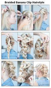 Beauty Braided Banana Clip Hairstyle Banana Clip Hairstyles Clip Hairstyles Hairstyle