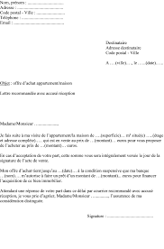 Le vendeur (indiquer les nom, prénoms, adresse, date et lieu de naissance, date et lieu de mariage, ainsi que les. Lettre Type Promesse D Achat