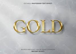 If you want to learn how to create golden style in photoshop you can check out this collection. Gold Text Effect Images Free Vectors Stock Photos Psd