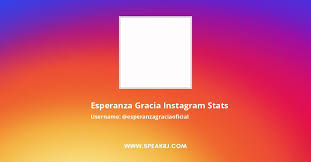 Conoce lo que le deparan los astros hoy a cada uno de los signos del zodiaco. Esperanza Gracia Instagram Followers Statistics Analytics Speakrj Stats