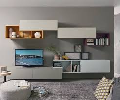 Livitalia Tetris Wohnwand C19 Design Tavolo In Legno Mobile Tv Moderno Porta Tv