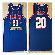 Harlem Globetrotters 20 Marques Haynes Men S Embroidery Stitched Basketball Jersey Custom Any Name And Number