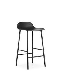 Tabouret De Bar Form 65cm Acier Noir Normann Copenhagen Tabouret De Bar Tabouret Tabouret Cuisine