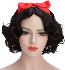 Karlery Adult Women's Short Bob Wave Black Wig Halloween Costume Cosplay  Party Wig : Amazon.ca