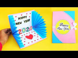 How To Make New Year 3d Pop Up Card Handmade Easy Greetings Card For Happy New Year 2020 Yo In 2020 New Year Cards Handmade Easy Greeting Cards Pop Up Greeting Cards