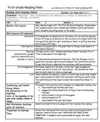 This Is A Collection Of Editable First Grade Lesson Plan Starters For Quick Reference Or For Your Lesso Lesson Plan Templates Writing Lesson Plans Read To Self