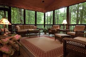 As much as we both love the look of natural wood, it didn't really coordinate with the look and feel of the house. Screened Patio Decorating Ideas Photos Screened Porch Remodeling Home Decor At Repinned Net