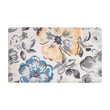 Simple and modern design and look easily clean. World Rug Gallery Modern Floral Anti Fatigue Mat
