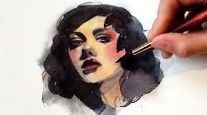 This is part one of a series of watercolor painting tutorials that will show you how to paint an eye, then the series will continue demonstrating how to paint a face with watercolor techniques, leading up to a full watercolor portrait tutorial. Very Easy Watercolor Portrait Study For Beginners How To Paint A Por Watercolor Portraits Watercolor Portrait Tutorial Easy Watercolor