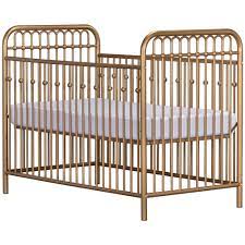 Monarch Hill Ivy Gold Metal Baby Crib Little Seeds