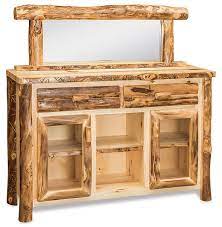 Dutchman Log Furniture Sideboard Rustic Sideboard Sideboard Furniture Dining Room Furniture Design