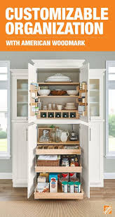 Create Your Dream Kitchen With Customizable American Woodmark Cabinets With Slide Out Drawers That Opti American Woodmark Cabinets Home Kitchens Kitchen Decor