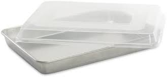 Amazon Com Nordic Ware Natural Aluminum Commercial High Sided Sheet Cake Pan With Lid Rectangular Cake Pans Kitc In 2020 Sheet Cake Pan Nordic Ware Cake Baking Pans