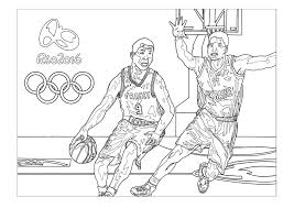 Disegni Sul Basket Free Coloring Page Coloring Adult Rio 2016