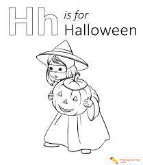 Coloring pages for kids of all ages. H Is For Halloween Coloring Page 03 Free H Is For Halloween Coloring Page