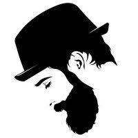 To Abaptisto Anteremalaka Twitter Hipster Drawings Silhouette Art Beard Drawing