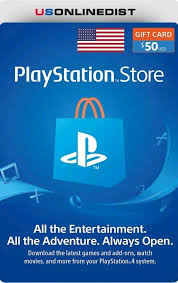 Sony Playstation Nerwork 50 Usd Dollars Usa Only Ps4 Gift Card Store Gift Cards Xbox Gift Card
