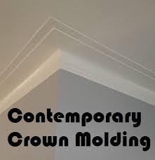 Originally, the crown molding is used to hide cracks on the area where the wall meets the ceiling. Crown Molding Painting Floors Modern Crown Molding Modern Farmhouse Interiors Crown Molding