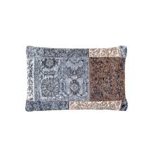 Symphony modern white round nightstands decorating. Vintage Symphony Rectangular Patchwork Cushion Handmade Blue Brown
