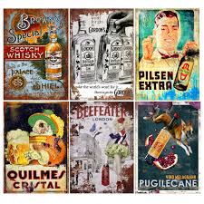 Farmhouse metal enamel embossed signs 8 x 36. Advertising Signs Kitchen Pub Bar Pin Up Girl Shabby Chic Retro Enamel Metal Tin Sign Wall Plaque Collectables Ubi Uz