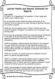Organized by category in the 7 page document that should be opened first.includes 3 sample templates, one for each trimester of the year. Learner Profile And General Comments For Report Cards Report Card Comments Remarks For Report Card School Report Card