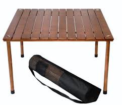 Table In A Bag W2716 Low Wood Portable Table With Carrying Bag Brown Table In A Bag Http Www Amazon Com Dp B001v7b2oy Re With Images Outdoor Picnic Tables Portable Table