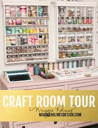 Let's be honest, a gorgeous and organized craft room is just fun! Cute Craft Room Organization Ideas Maggie Holmes Design