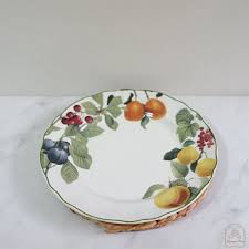 Jual piring keramik sisa ekspor jakarta. Piring Makan Dinner Plate Piring Besar Piring Keramik Motif Buah Shopee Indonesia