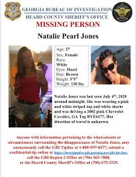 Georgia Bureau Of Investigation Please Share Anyone With Information About The Disappearance Of Natalie Jones May Anonymously Call The Gbi Tipline At 1 800 597 8477 Submit A Confidential Tip Online At Https Investigative Gbi Georgia Gov Gbi Tip