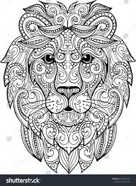 Retrouvez aussi de nombreux autres dessins et coloriages sur dessin.tv! Hand Drawn Doodle Zentangle Lion Illustration Decorative Ornate Vector Lion Head Drawing For Coloring Book Lion Coloriage Illustration De Lion Coloriage Zen
