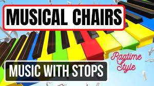 Musical Chairs Song With Stops Ragtime Style In 2020 Musical Chairs Music For Kids Musicals