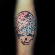 Grateful dead bear tattoo this was my first tattoo. 50 Grateful Dead Tattoo Designs For Men Rock Band Ink Ideas