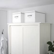 Fjalla Storage Box With Lid White 13 X22x11 Ikea Storage Boxes With Lids White Storage Box Ikea