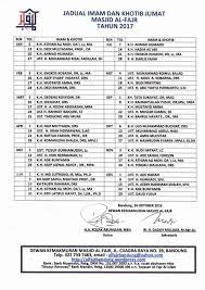 Maybe you would like to learn more about one of these? Jadwal Imam Khotib Jumat 2017 Masjid Al Fajr Bandung Khutbah Jumat Pilihan