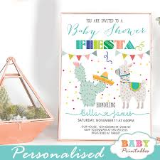 Cactus baby shower is part of our boys baby shower invitations collection and is backed by our 100% satisfaction guarantee, just like all of our other photo books, cards, and calendars. Llama Baby Shower Invitations Cactus Fiesta D480 Baby Printables