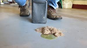 how to clean concrete garage floors
