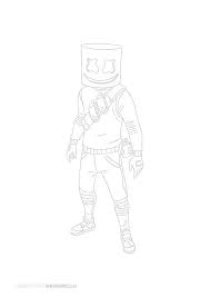 Fun, cute art for kids! Realistic Fortnite Marshmello Drawing