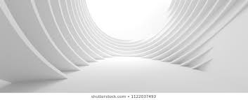 Black And White Abstract Building Background Abstract Architecture Background 3d Illustration Of White Circular Building Modern Geometric Wallpaper F Architecture Background Abstract Image Illustration