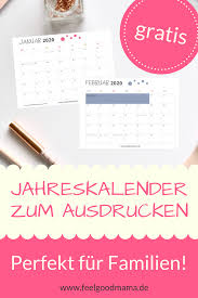 Monatskalender zum ausdrucken 2020 bis 2023 download auf freeware.de. Kalender 2020 Zum Ausdrucken Kostenlos Feelgoodmama Jahreskalender Zum Ausdrucken Kalender Zum Ausdrucken Kostenlose Kalender