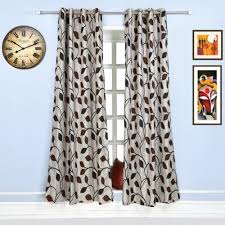 Explore 33 listings for leaf pattern curtains at best prices. Jacquard Dark Brown Leaves Pattern Eyelet Curtain 5 Feet Long