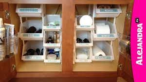 A bathroom cabinet (or medicine cabinet) is a cabinet in a bathroom, most often used to store hygiene products, toiletries, and medications. Bathroom Organization How To Organize Under The Cabinet Youtube