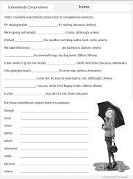 Conjunctions Subordinate Click To Download Conjunctions Worksheet Conjunctions Activities Subordinating Conjunctions