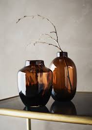 Animal Print Amber Vase By Madam Stoltz From The Gifted Few Vase Glass Decor Statement Vase