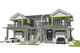 Model desain tampak depan rumah minimalis 2 lantai yang. Design Semi D 2 Tingkat Pusat Rekabentuk Rumah Impian Facebook
