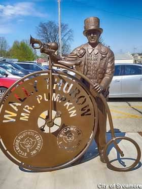 Statue of Mr. Pumpkin, Sycamore, Illinois